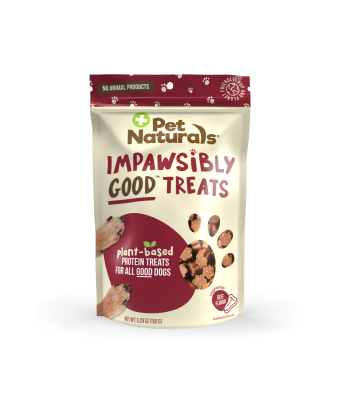 Front of the Pet Naturals Impawsibly Good Treats Beef Flavor bag