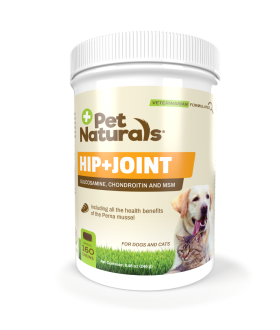 Front of the Pet Naturals Hip + Joint jar