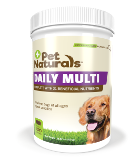 Front of the Pet Naturals Daily Multi for dogs jar
