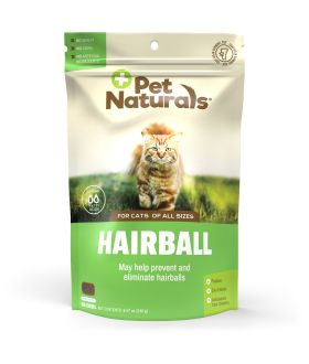 Front of the Pet Naturals Hairball bag
