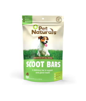 Front of the Pet Naturals Scoot Bars bag