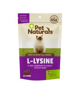 Front of the Pet Naturals L-Lysine bag